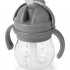 Straw Cup with Removable Handles - Grey