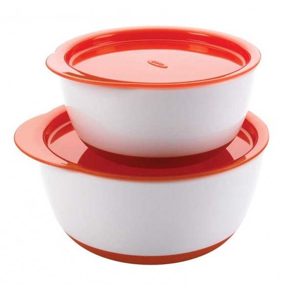 OXO Tot Small & Large Bowl Set - Orange - OXO - BabyOnline HK