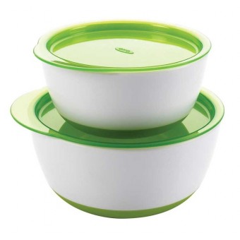 OXO Tot 嬰兒有蓋碗套裝 - 綠色