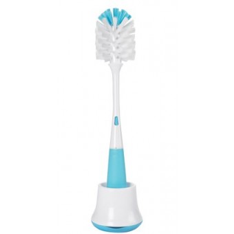 OXO Tot Bottle Brush with Nipple Cleaner & Stand (Aqua)