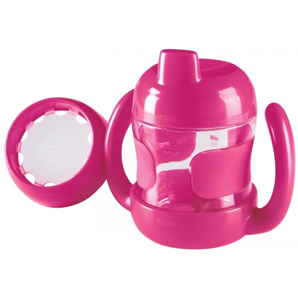 OXO Tot Sippy Cup Set - Pink - OXO - BabyOnline HK