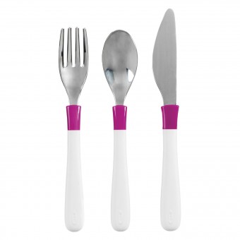 OXO Tot Cutlery Set for Big Kids - Pink