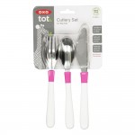 OXO Tot Cutlery Set for Big Kids - Pink - OXO - BabyOnline HK