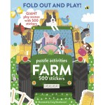 Fold out and Play! Puzzle Activities FARM 500 Stickers - Parragon - BabyOnline HK