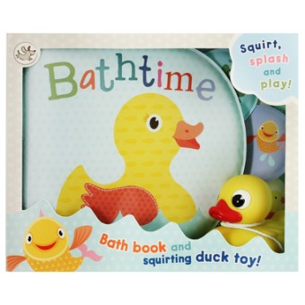 Little Me Bathtime Book - with Squirting Duck Toys