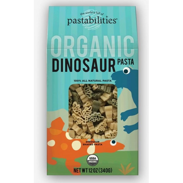Organic Shaped Pasta (Dinosaur) 340g - Pastabilities - BabyOnline HK