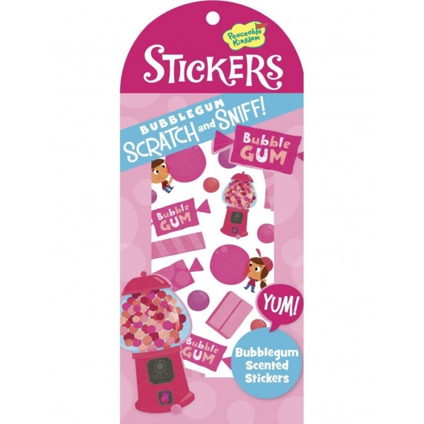 Scratch and Sniff! Stickers - Bubble Gum - Peaceable Kingdom - BabyOnline HK