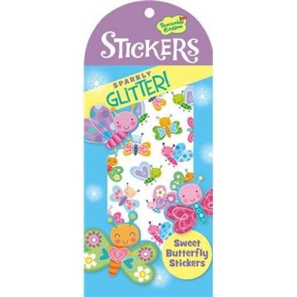 Sparkly Glitter! - Sweet Butterfly Stickers - Peaceable Kingdom - BabyOnline HK