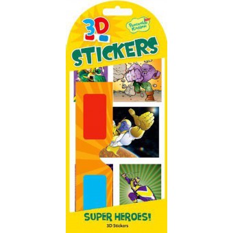 3D Stickers with 3D Glasses - Super Heroes!
