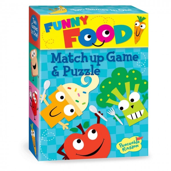 Funny Food Match Up Game & Puzzle - Peaceable Kingdom - BabyOnline HK