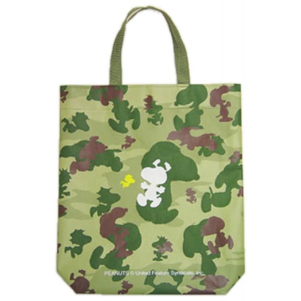 Snoopy - Camouflage Non-Woven Bag (Green) - Peanuts - BabyOnline HK