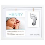 Birth Annoucement Frame - White - PearHead - BabyOnline HK