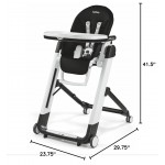 Peg Perego - Siesta - Multifunctional Compact Folding High Chair (Licorice Black) - Peg Perego - BabyOnline HK