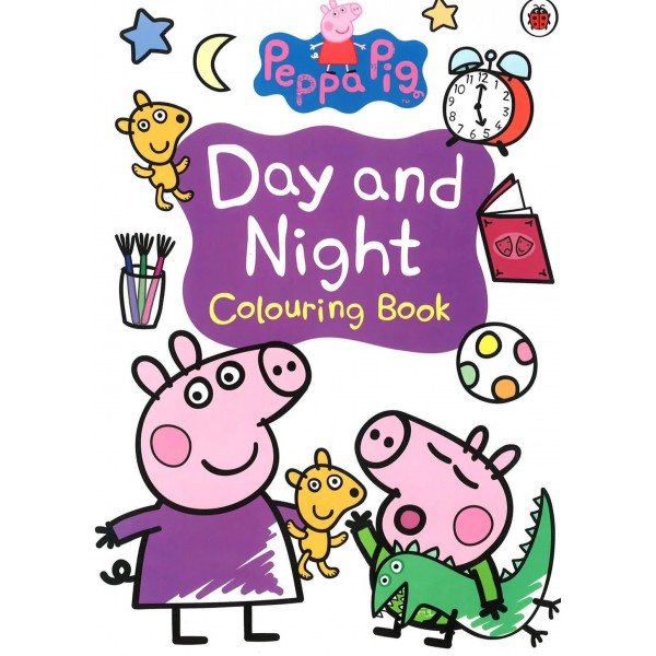 Peppa Pig - Day And Night Colouring Book - Penguin - BabyOnline HK