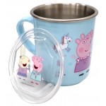 Peppa Pig - Cup with Stainless Steel inner and Lid (Blue) - Peppa Pig - BabyOnline HK