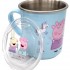 Peppa Pig - Cup with Stainless Steel inner and Lid (Blue)