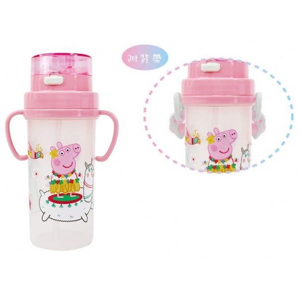Peppa Pig 兩用式多功能吸管水壺 370ml (粉紅色) - Peppa Pig - BabyOnline HK