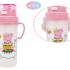 Peppa Pig - Straw Bottle with Handle n Strap 370ml (Pink)