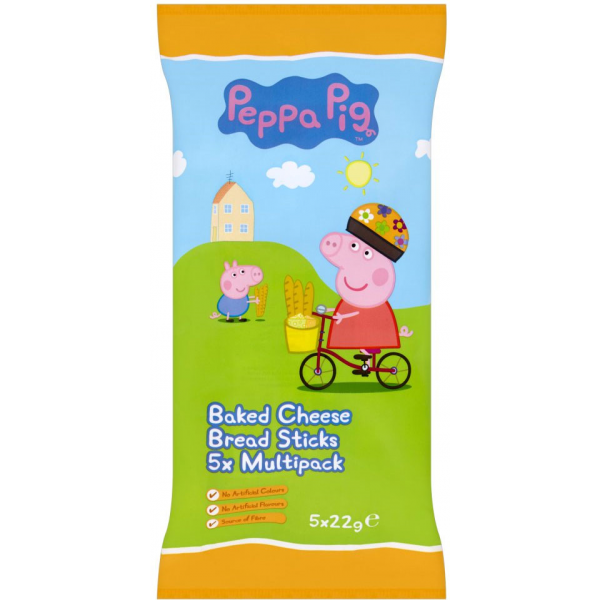 Peppa Pig - Baked Cheese Bread Sticks (5 packs) - Peppa Pig - BabyOnline HK