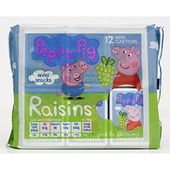 Peppa Pig - Raisins (12 Mini boxes)