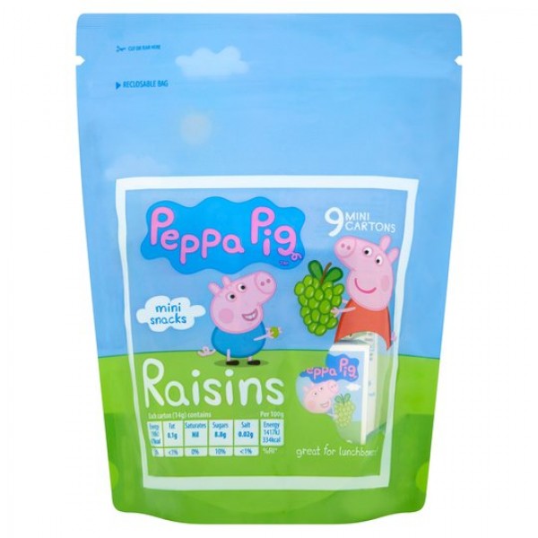 Peppa Pig - Raisins 9x14g (Doy Bag) - Peppa Pig - BabyOnline HK