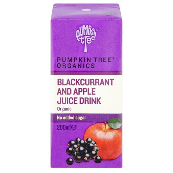 Organic Blackcurrant and Apple Juice 200ml - Pumpkin Tree Organics - BabyOnline HK