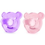 Bear Soothie (0-3m) - Pink/Purple - Philips Avent - BabyOnline HK