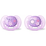 特柔軟系列安撫奶嘴 (6-18 個月) - 粉紫色 - Philips Avent - BabyOnline HK
