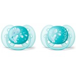Ultra Soft Design Baby Soother (6 - 18m) - Blue - Philips Avent - BabyOnline HK