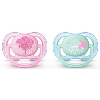 透氣系列安撫奶嘴 (0-6 個月) - 粉紅/ 綠色