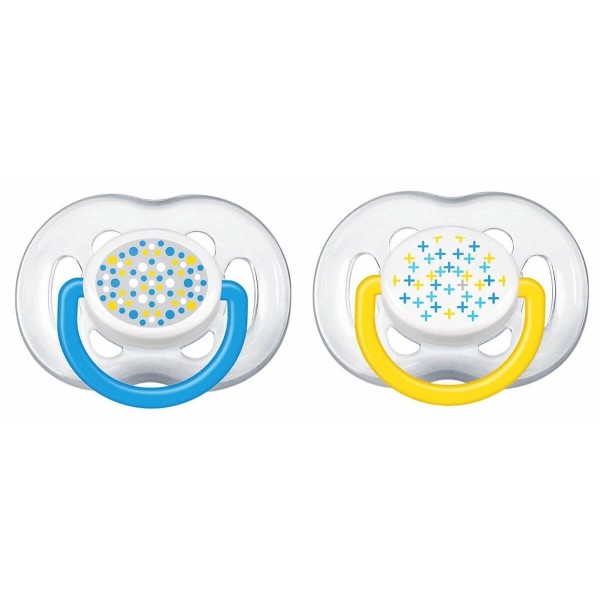 Baby Soother BPA Contemporary Fashion (6 - 18m) - Dot & Cross - Philips Avent - BabyOnline HK