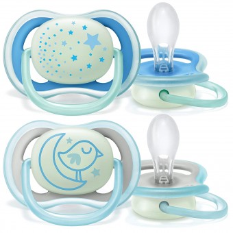 Ultra Air Night Baby Soother (6-18m) - Blue