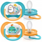 Ultra Air Design Baby Soother (6 - 18m) - Animals - Philips Avent - BabyOnline HK