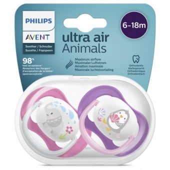 Ultra Air Design Baby Soother (6 - 18m) - Animals