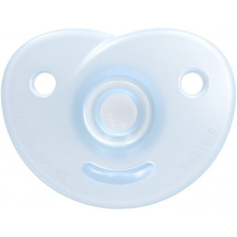 Soothie Heart Pacifier (0-6m) - Light Blue (Pack of 1)