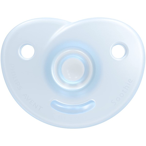 Soothie Heart Pacifier (0-6m) - Light Blue (Pack of 1) - Philips Avent - BabyOnline HK