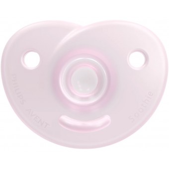 Soothie Heart Pacifier (0-6m) - Pink (Pack of 1)