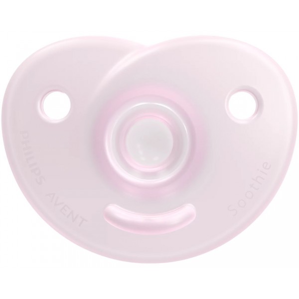 Soothie Heart Pacifier (0-6m) - Pink (Pack of 1) - Philips Avent
