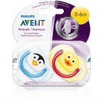 Baby Soother Animal Design (0 - 6m) - Blue - Philips Avent - BabyOnline HK