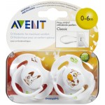 Baby Soother BPA Free Colorful Animal Design (0 - 6m) - Philips Avent - BabyOnline HK