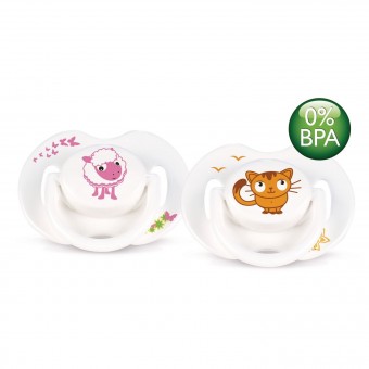 Baby Soother BPA Free Colorful Animal Design (0 - 6m)