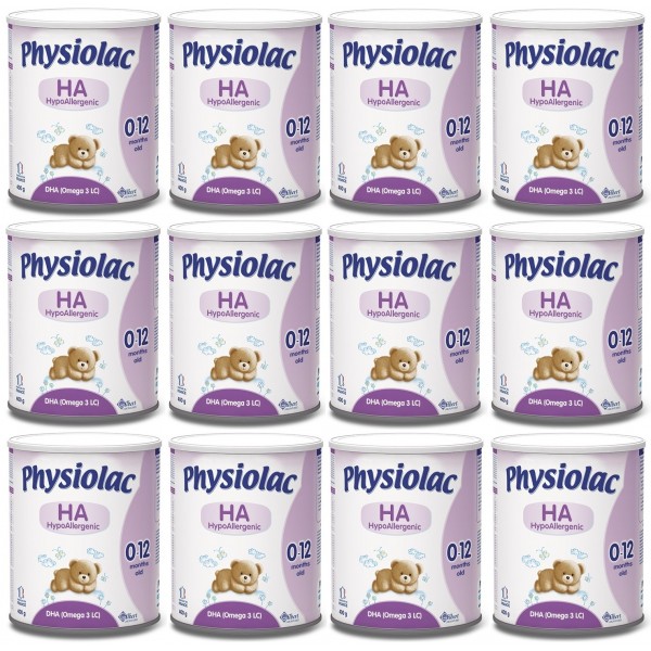Hypo-Allergenic Formula 400g (12 cans) - Physiolac - BabyOnline HK