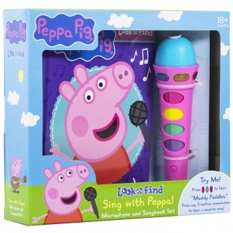 Peppa Pig - Sing with Peppa! Microphone and Look and Find Sound Activity Book Set