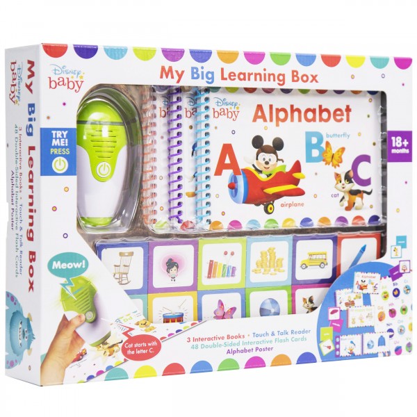 My Big Learning Box with Educational Touch & Talk Reader - Disney Baby - Pi kids - BabyOnline HK