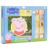 Peppa Pig - 10 Wooden Blocks and Interactive First Look and Find Board Book Set 