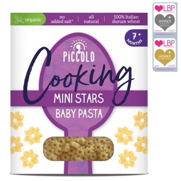 Organic Baby Pasta - Mini Stars 500g - Piccolo - BabyOnline HK