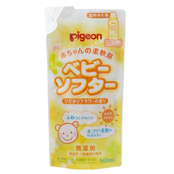 Pigeon - 日本製嬰兒衣物柔順劑 (補充裝) 500ml - Pigeon - BabyOnline HK