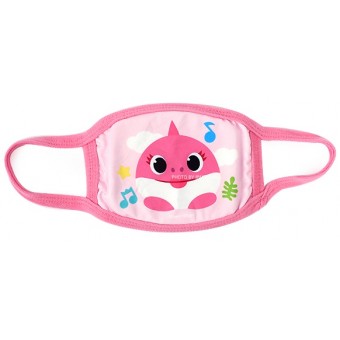 Pink Fong 幼童口罩 - 粉紅色鯊魚