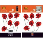 Nature Deco Restickable Sticker XXS - Poppy Flowers (2 sheets) - Plage - BabyOnline HK