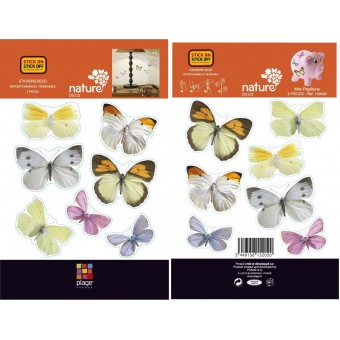 Nature Deco Restickable Sticker XXS - Butterflies (2 sheets)